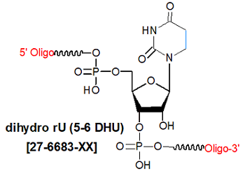 picture of dihydro rUracil (5-6 DH rU)